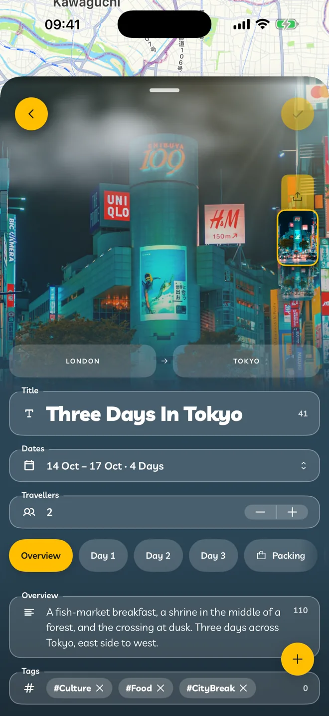 The cover photo picker